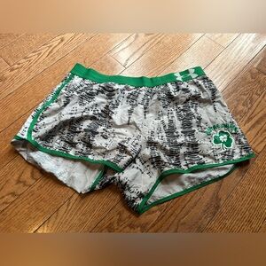 Green and Gray university of notre dame US Athletic Shorts